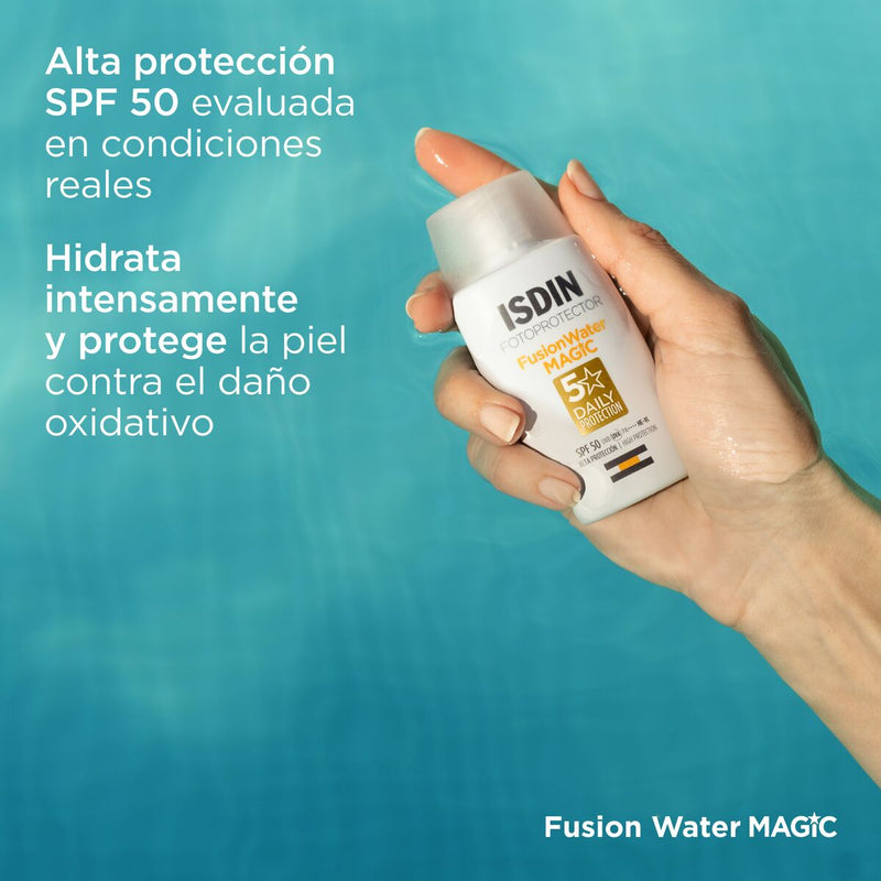 Isdin Fotoprotector Fusion Water Magic FPS50+ 50ml - Farmácia Garcia