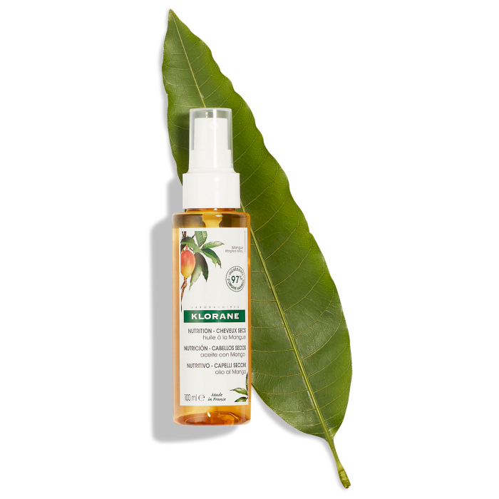 Klorane Capilar Óleo de Manga Nutritivo Cabelo Seco 100ml - Farmácia Garcia
