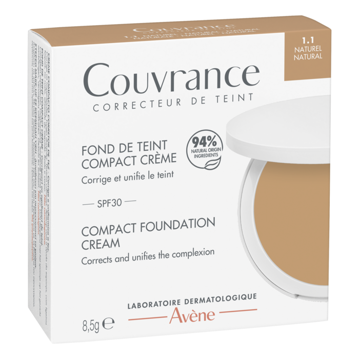 Avène Couvrance Creme Compacto Natural Acabamento Mate 8,5g - Farmácia Garcia