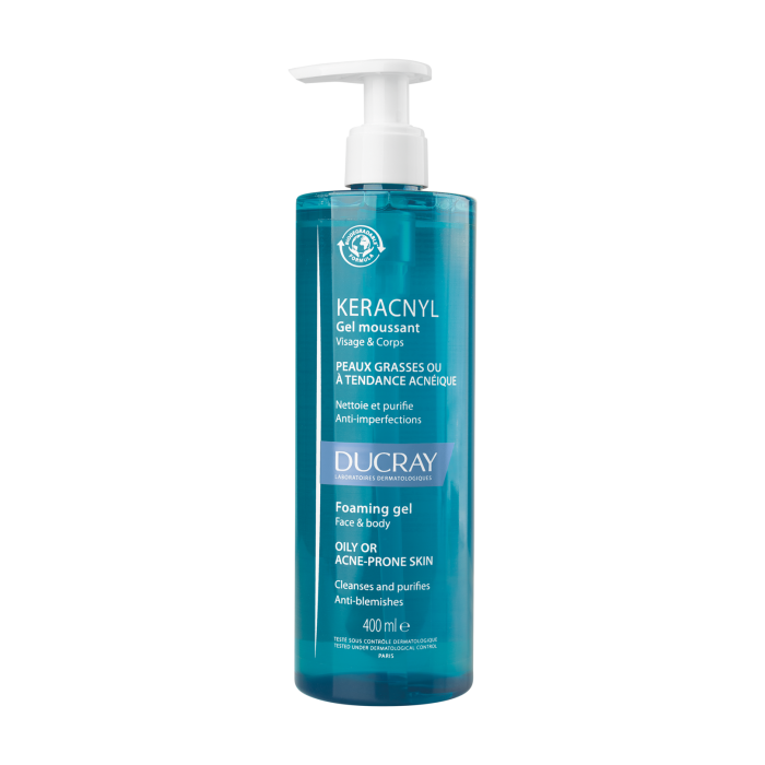 Ducray Keracnyl Gel Espuma 400ml - Farmácia Garcia