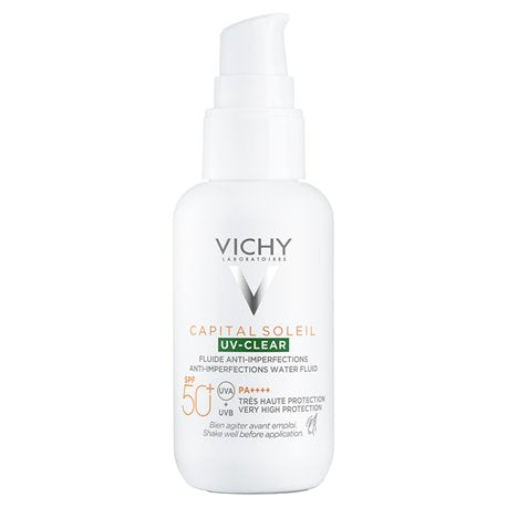 Vichy Capital Soleil UV-Clear SPF50+ Fluido 40ml - Farmácia Garcia