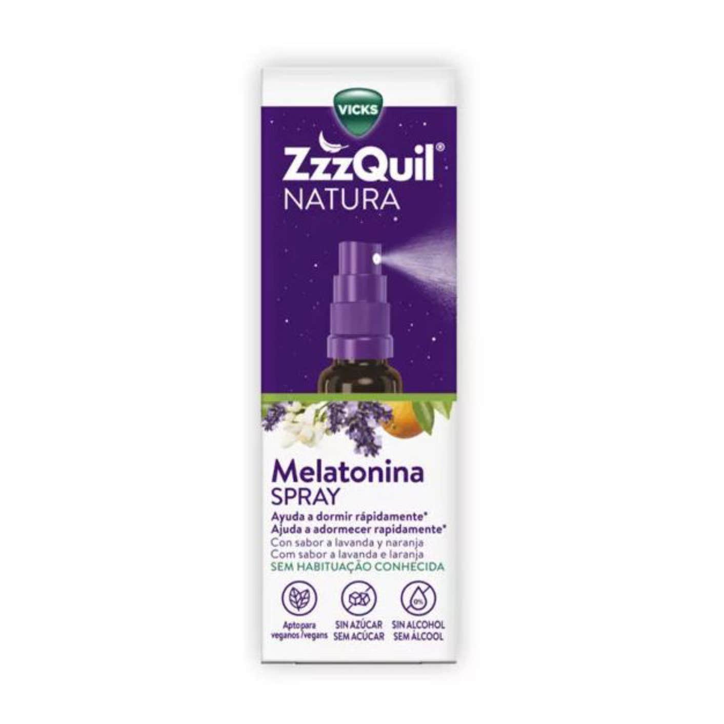 Vicks ZzzQuil SONO Melatonina Spray Lavanda e Laranja 30ml