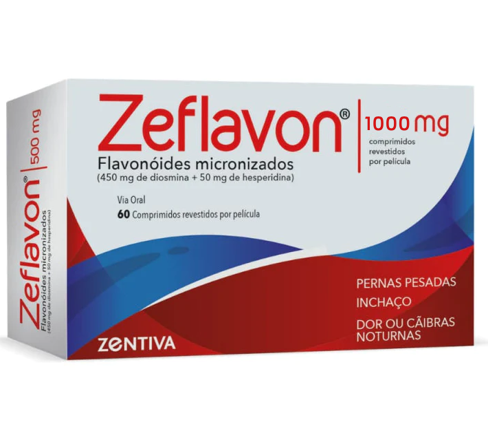Zeflavon 1000mg Blister 60 Unidades Comprimidos Revestidos - Farmácia Garcia