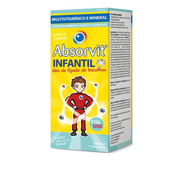 Absorvit Infantil Óleo Fígado de Bacalhau + Vitaminas - Farmácia Garcia
