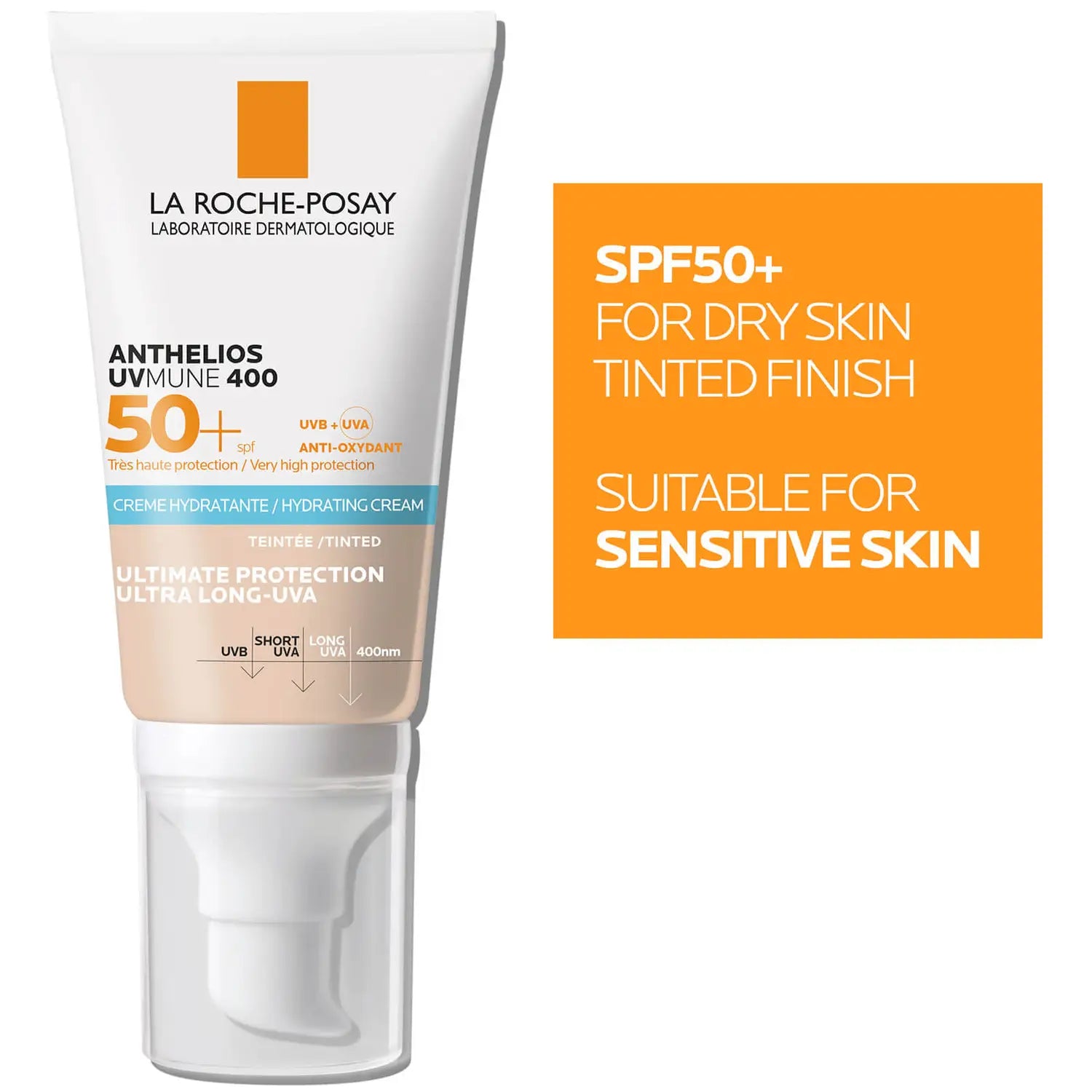 Anthelios UVMune Creme Hidratante Com Cor SPF50+ 50ml - Farmácia Garcia