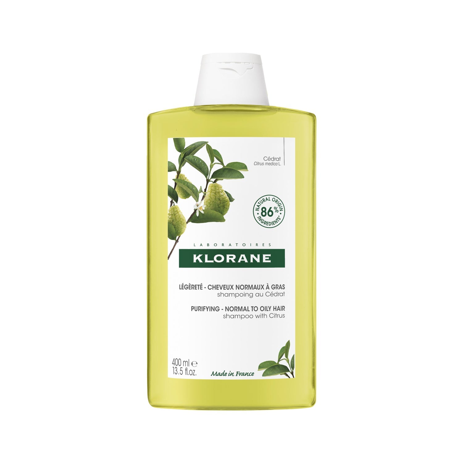 Klorane Capilar Champo Cidra 400ml - Farmácia Garcia