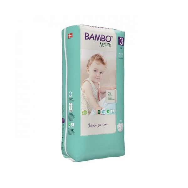 Bambo Nature Fraldas 3-M 4-8Kg X52 - Farmácia Garcia