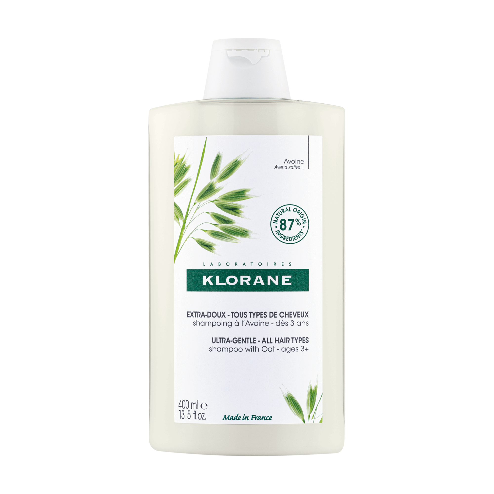 Klorane Capilar Champô Leite de Aveia 400ml - Farmácia Garcia