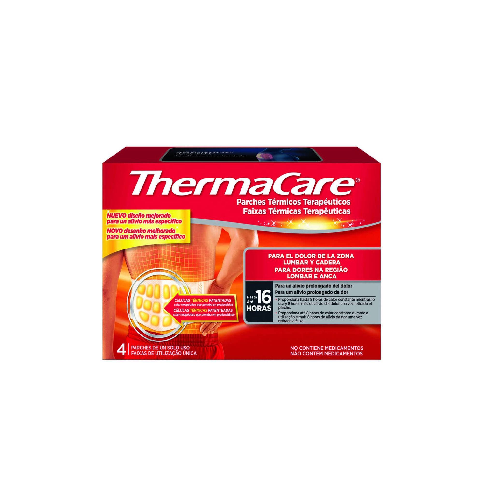Thermacare Faixa Termica Lombar Anca x4 - Farmácia Garcia