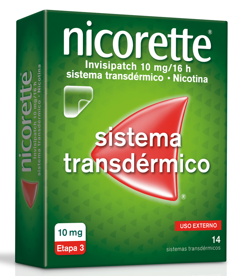 Nicorette Invisipatch-14 sistemas transdérmicos 10mg/16h - Farmácia Garcia