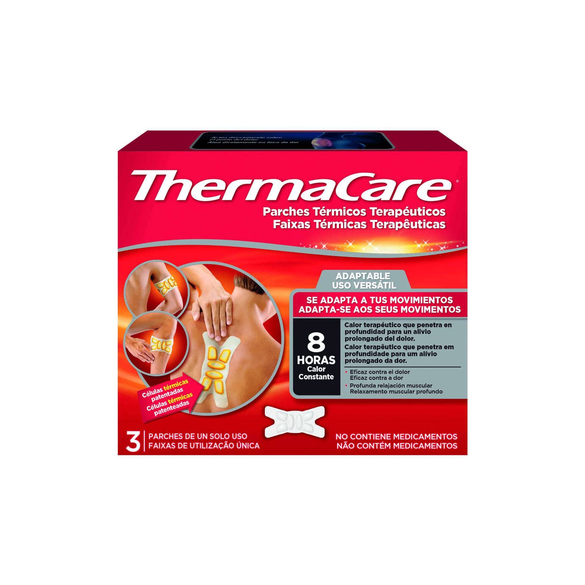Thermacare Faixas Térmicas Uso Versátil 3 Faixas - Farmácia Garcia