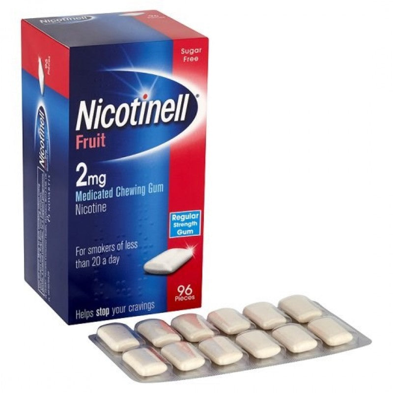 Nicotinell Fruit 2 mg 120 Gomas - Farmácia Garcia
