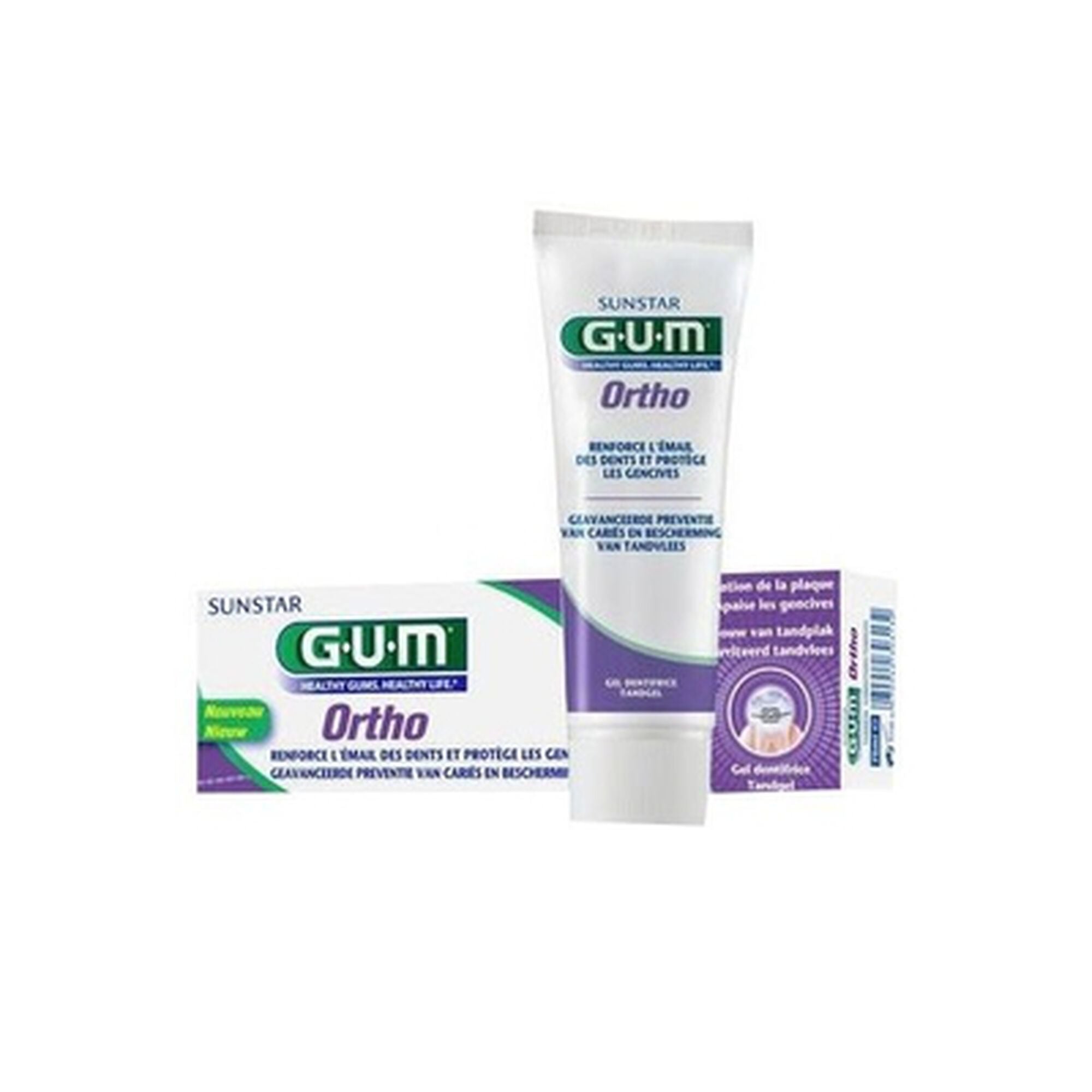 GUM Ortho Gel Dentrífico 75ml - Farmácia Garcia