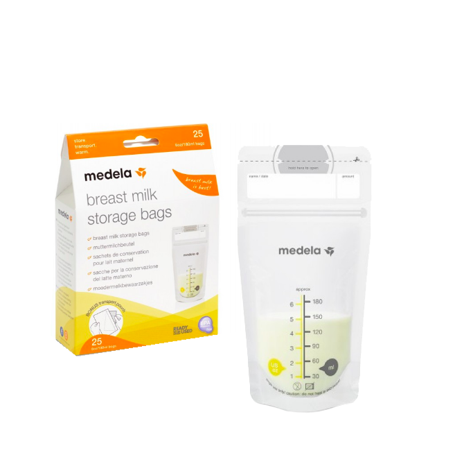 Medela Saco Conservação de Leite 180ml x25 - Farmácia Garcia