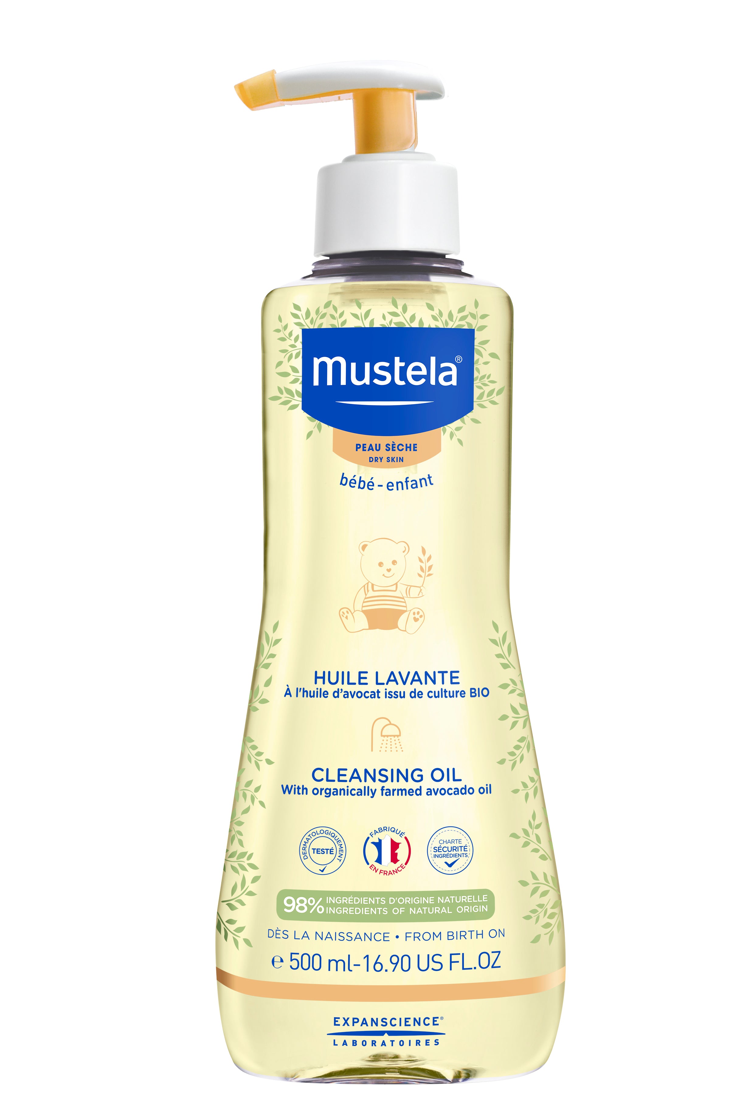 Mustela Bebé Óleo de Banho 500ml - Farmácia Garcia