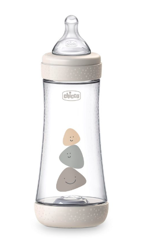 Chicco Biberão Perfect5 Branco Silicone Rápido 300 ml - Farmácia Garcia