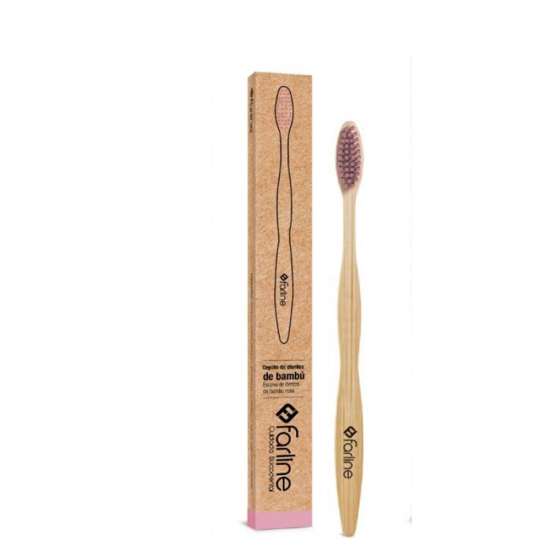 Farline Escova de Dentes Bambu Rosa - Farmácia Garcia