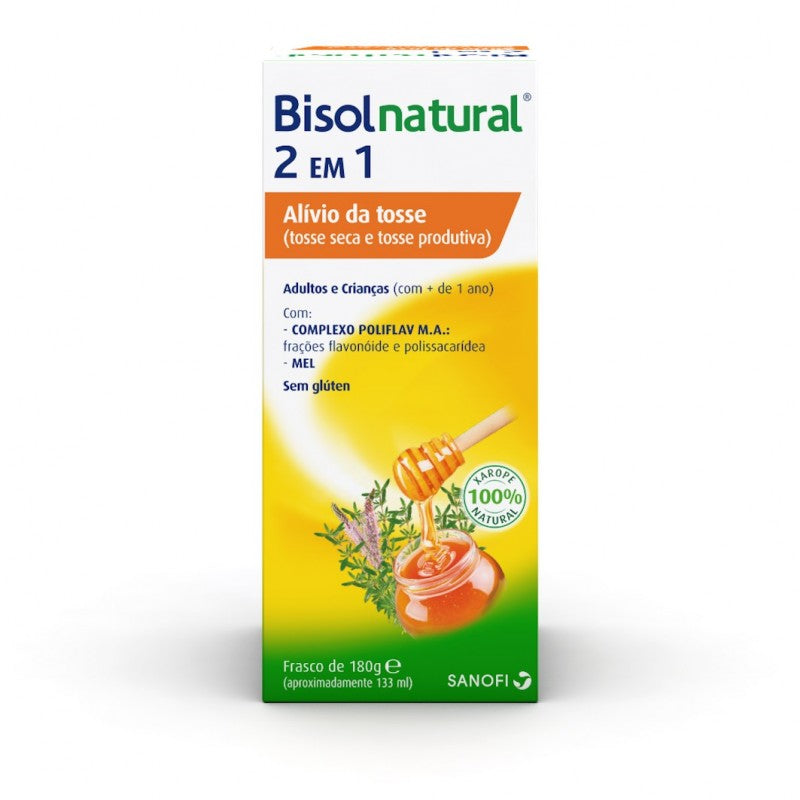Bisolnatural 2 em 1 Xarope 133ml - Farmácia Garcia