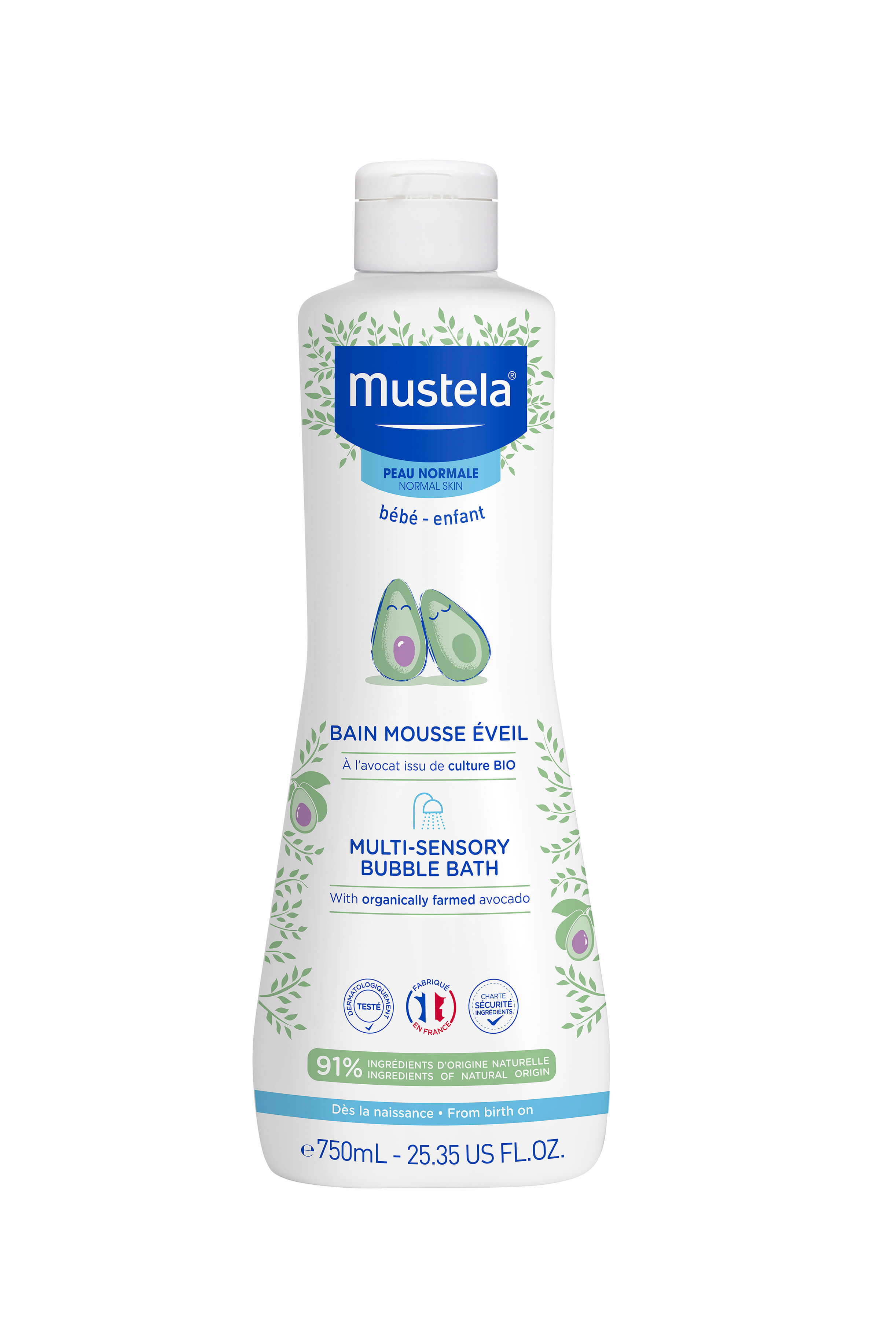 Mustela Espuma Banho Multossensorial 750 ml - Farmácia Garcia