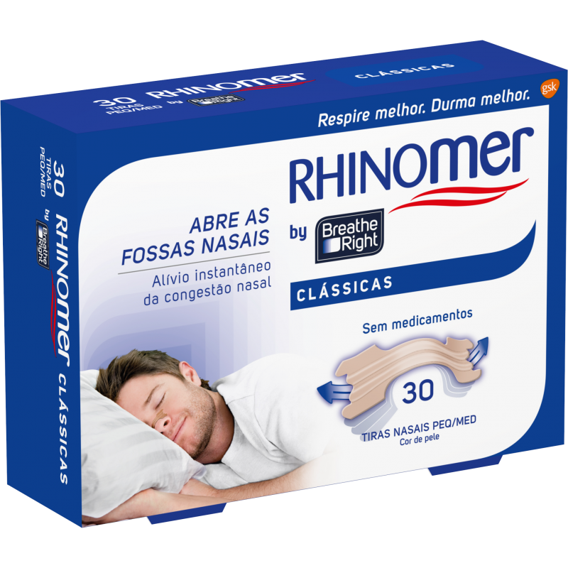 Breathe Right 30 Tiras Nasais Clássicas Tamanho G - Farmácia Garcia