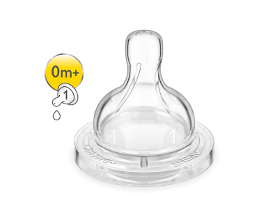 Philips Avent Tetina Silicone Fluxo 1 Recém Nascido 0m+ x2 - Farmácia Garcia
