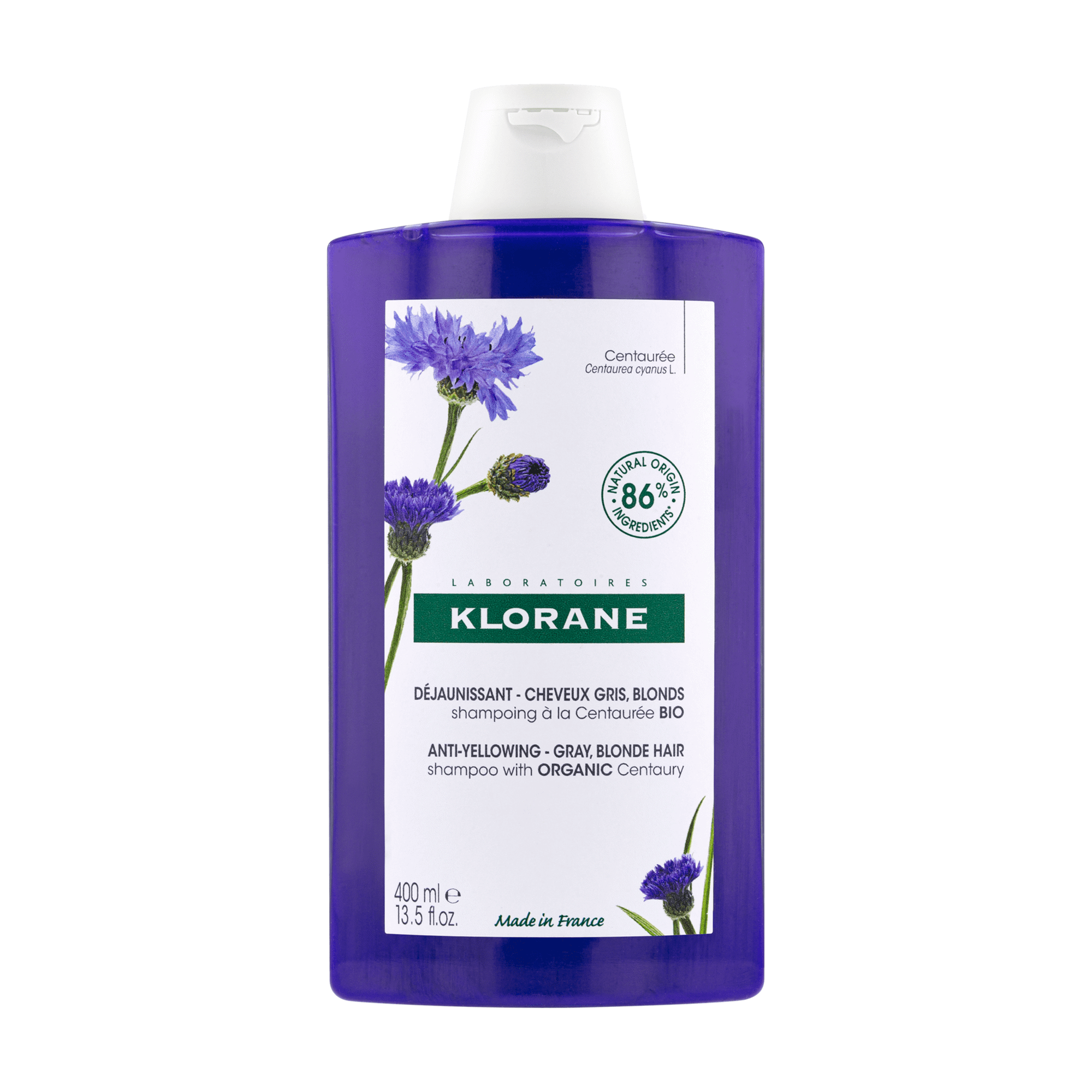 Klorane Capilar Champô Centaureas Azuis 400ml - Farmácia Garcia