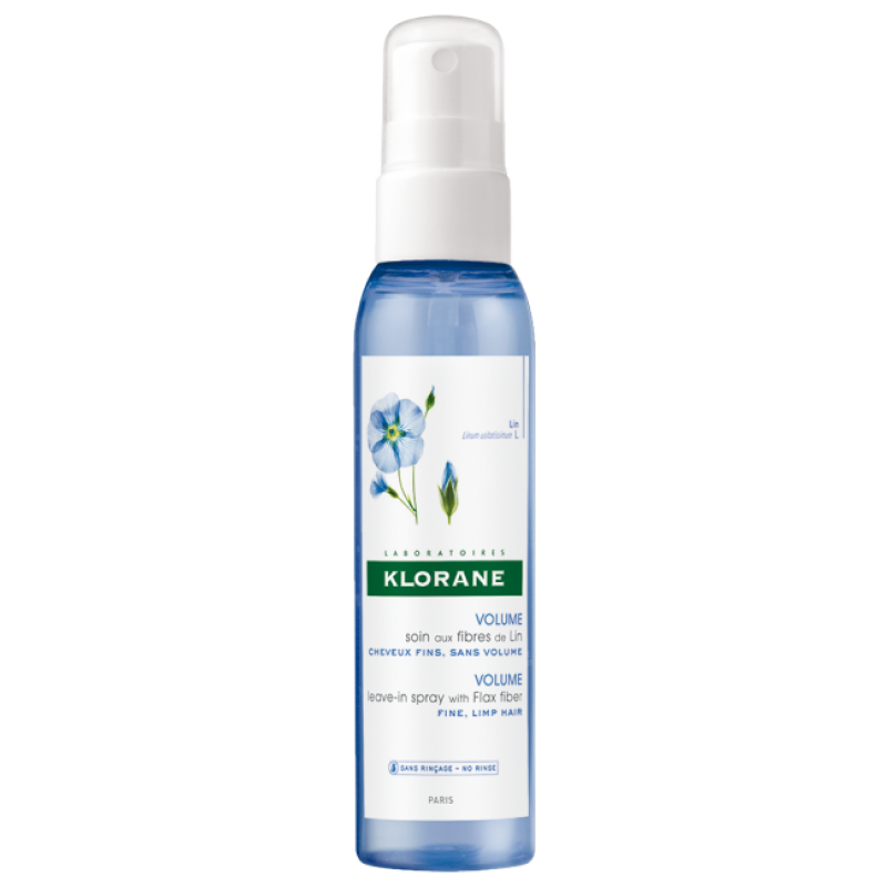 Klorane Capilar Spray Volume com Fibras de Linho 125ml - Farmácia Garcia