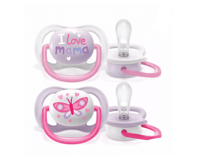 Philips Avent Chupeta Ultra Air Happy 0-6M Girl x2 - Farmácia Garcia