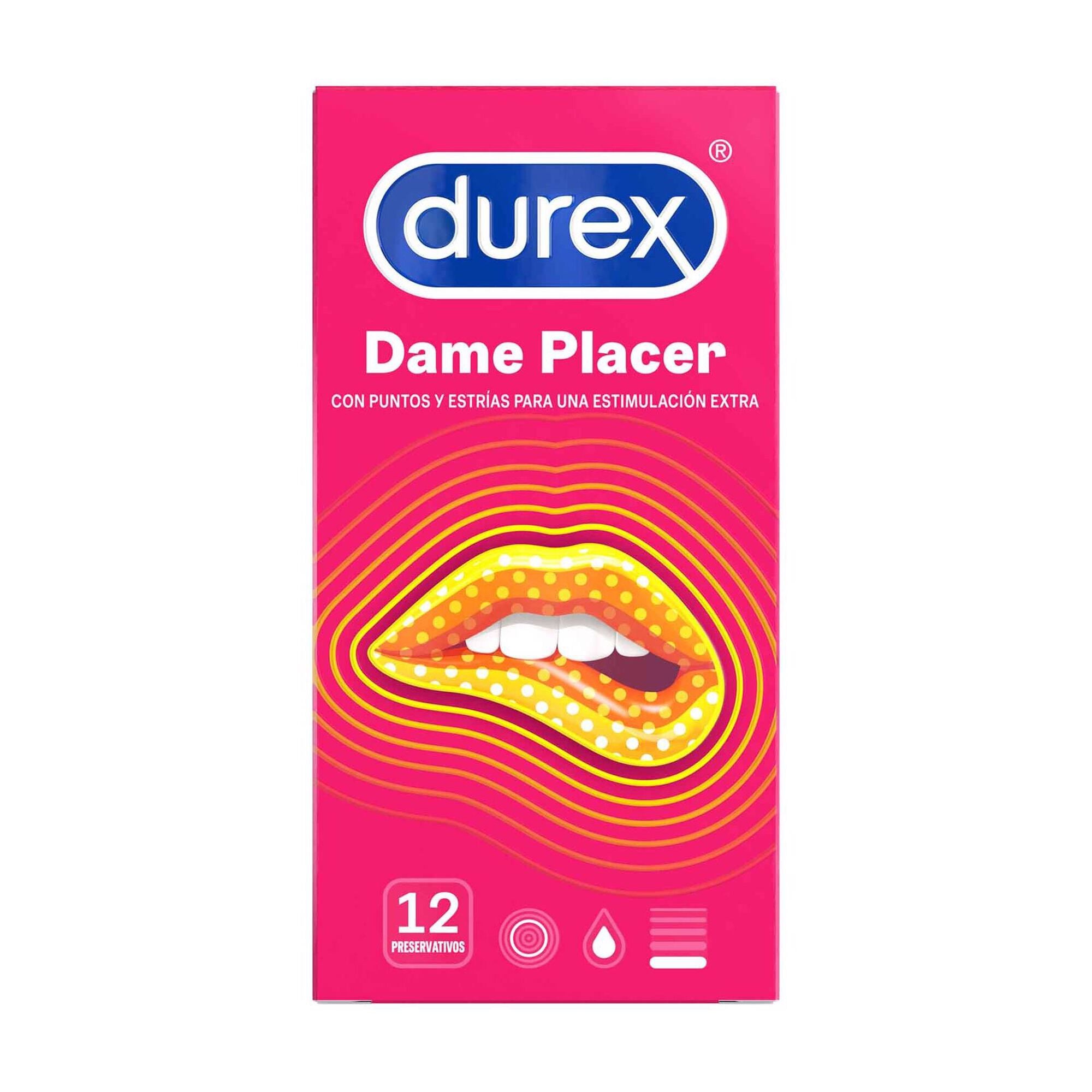 Durex Dame Placer Preservativos 12 unidades