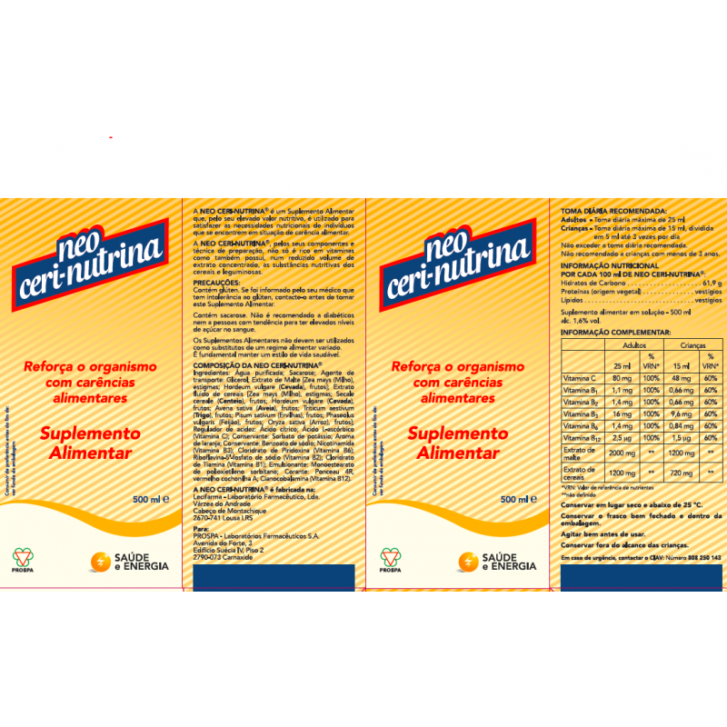 Neo Ceri-Nutrina 500ml - Farmácia Garcia