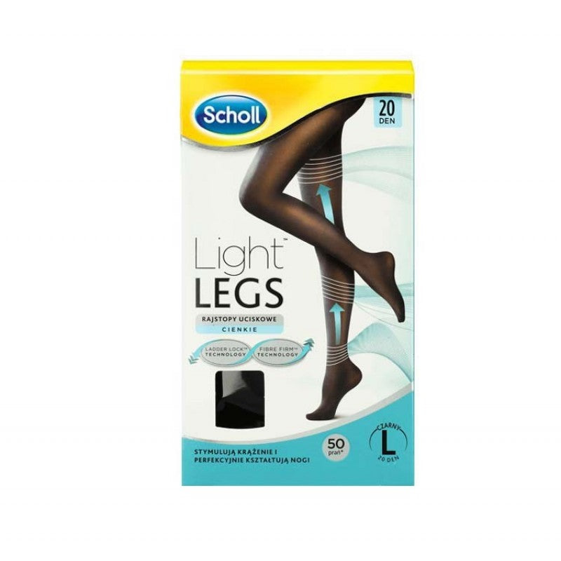 Scholl Light Legs Collants de Compressão 20Den S Preto - Farmácia Garcia