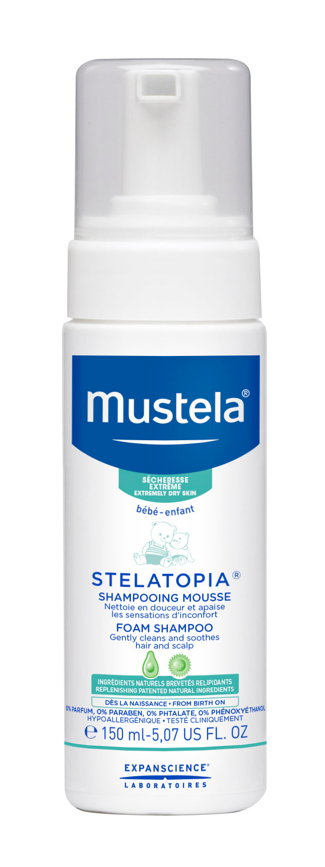 Mustela Bebé Stelatopia Champô Espuma - Farmácia Garcia