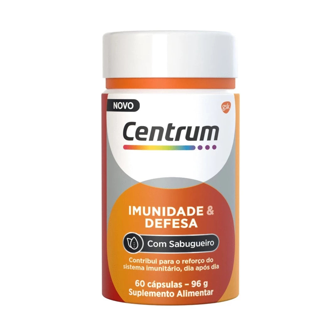 Centrum Imunidade e Defesa Com Sabugueiro 60 Cápsulas - Farmácia Garcia