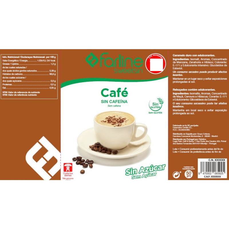 Sweetsin Rebuçado Café s/Açúcar - Farmácia Garcia