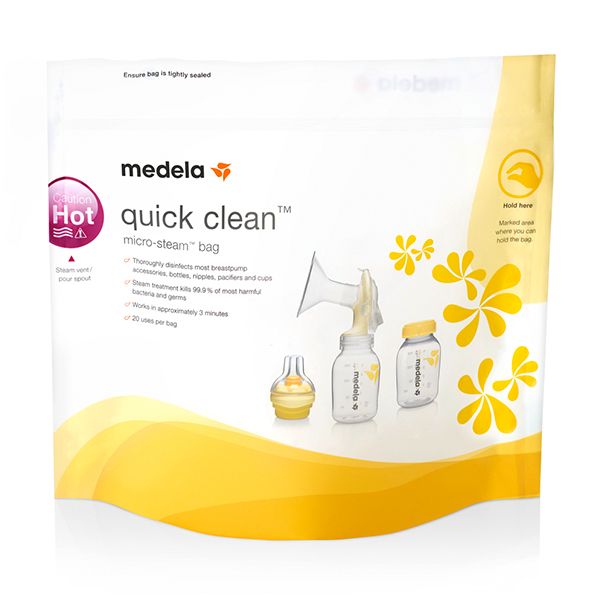 Medela Quick Clear Saco Esterilização Microondas x5 - Farmácia Garcia