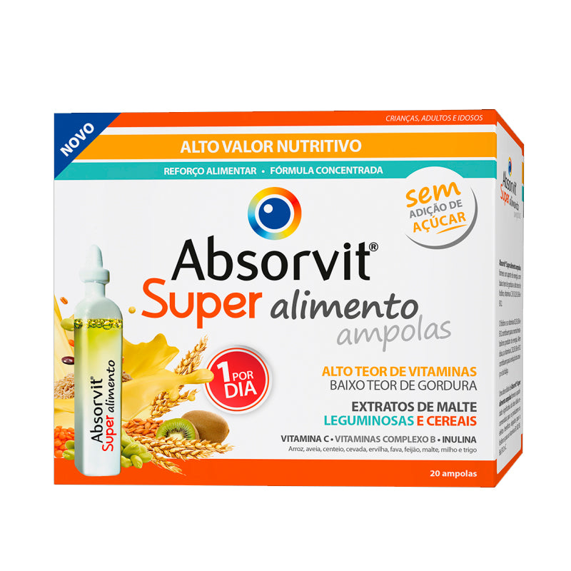 Absorvit Super Alimento Ampolas - Farmácia Garcia