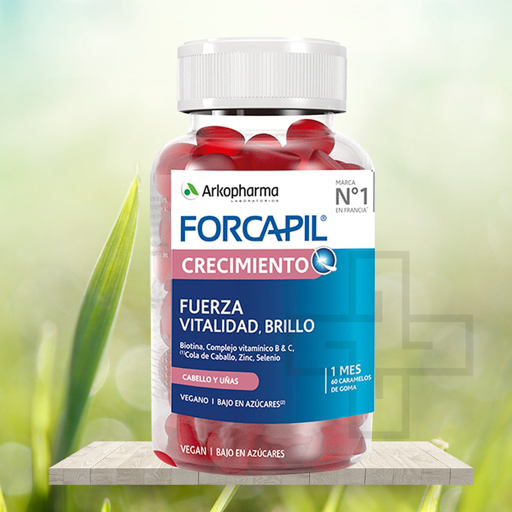 FORCAPIL Crescimento 60 Gomas - Farmácia Garcia