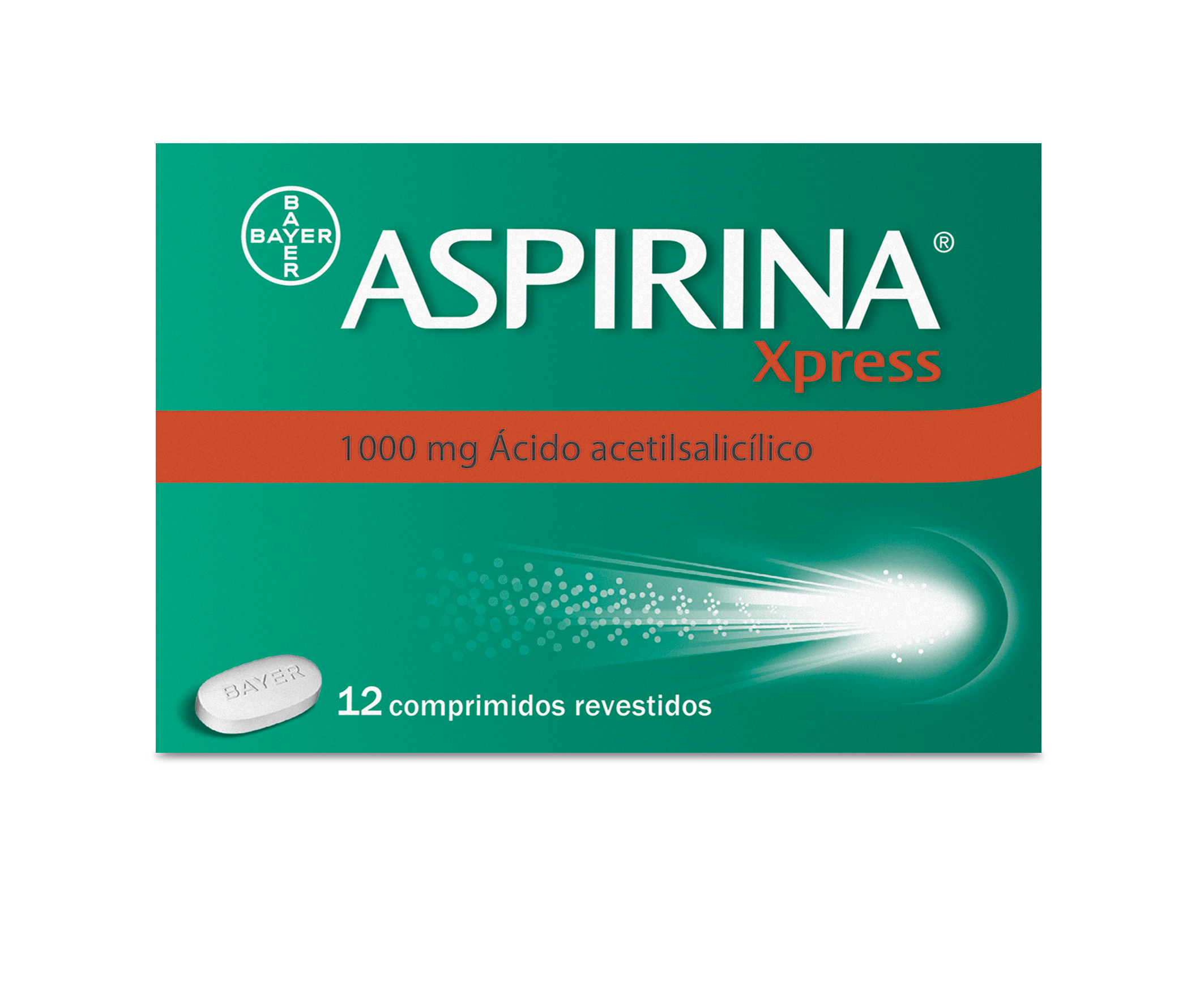 Aspirina Xpress 1000mg 12 Comprimidos - Farmácia Garcia