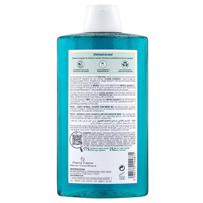 Klorane Capilar Champô Menta Aquática 400ml - Farmácia Garcia