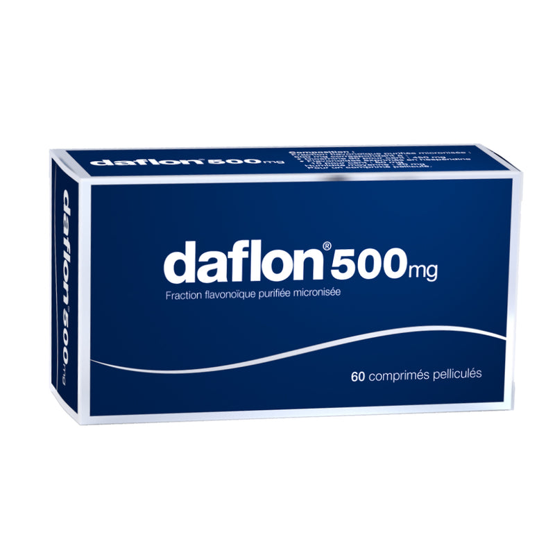 Daflon 500, 500 mg x 60 comp rev - Farmácia Garcia