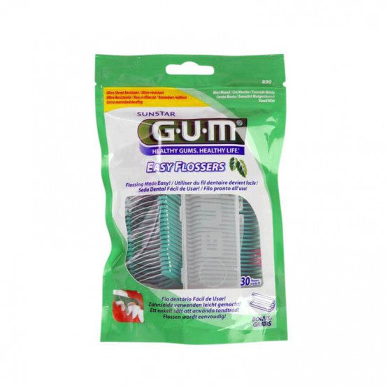GUM Easy Flossers 890 30 unidades - Farmácia Garcia