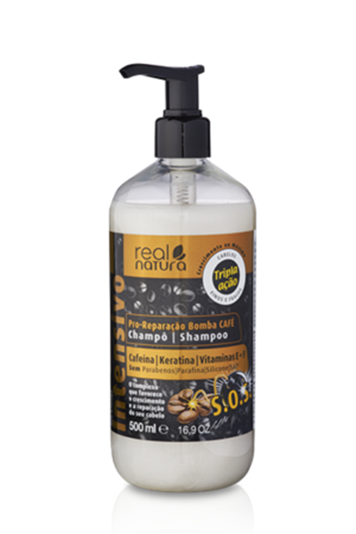 Real Natura Pro-Vitamina Bomba Café Champo 500ml - Farmácia Garcia