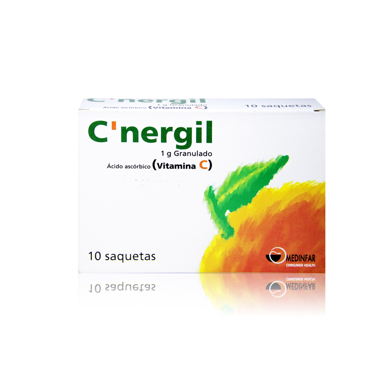 C'Nergil, 1000 mg x 10 gran sol oral saq - Farmácia Garcia