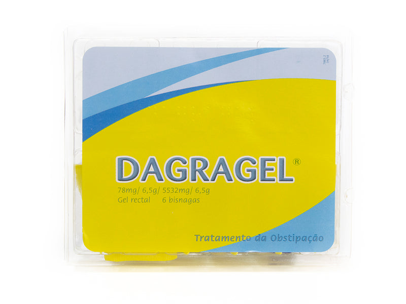 Dagragel (6,5 g), 0,078/5,532 g x 6 gel rect bisnaga - Farmácia Garcia