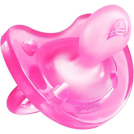Chicco Chupeta Physio Soft Silicone Rosa 6-12m - Farmácia Garcia