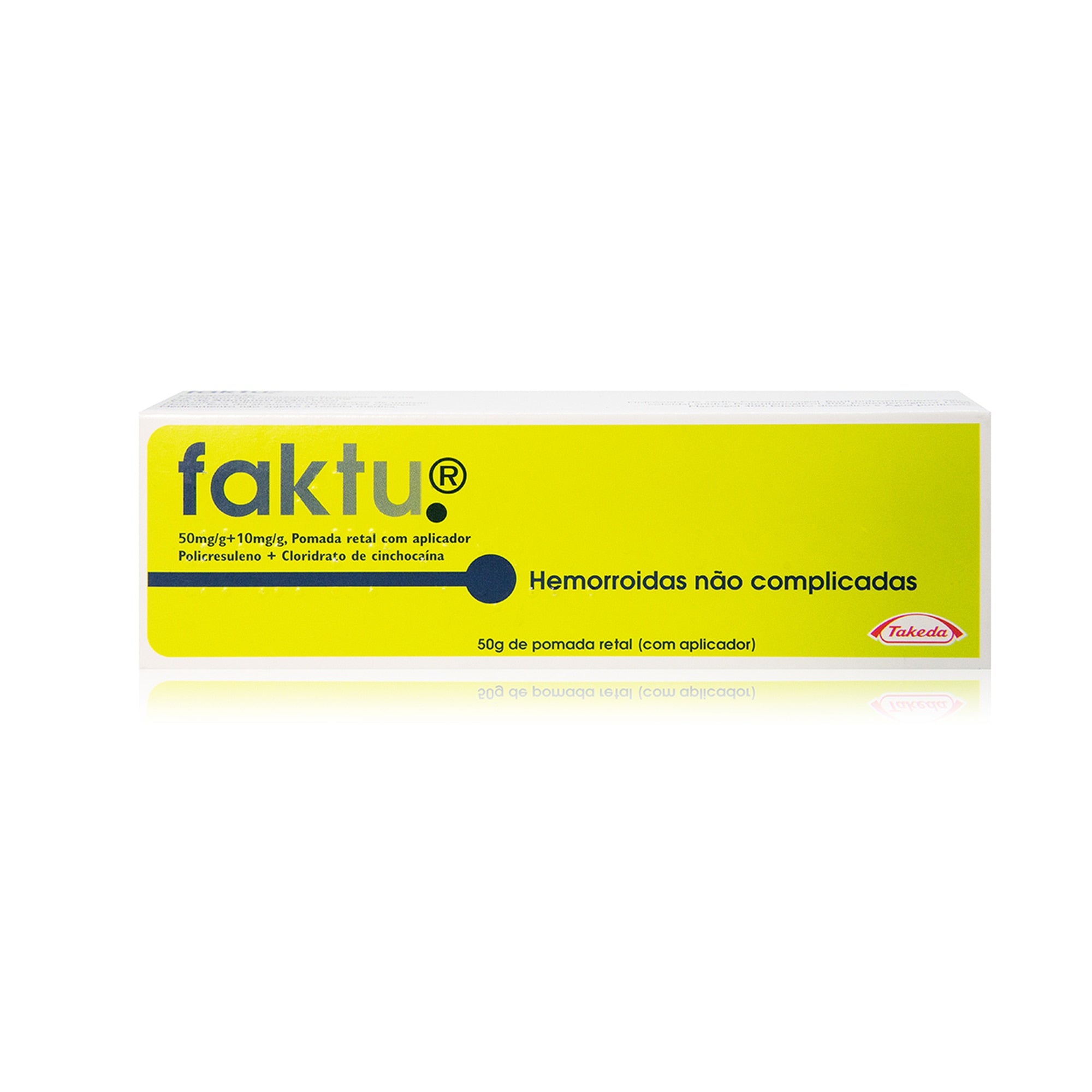 Faktu, 50/10 mg/g-50 g x 1 pomada rectal aplicador - Farmácia Garcia