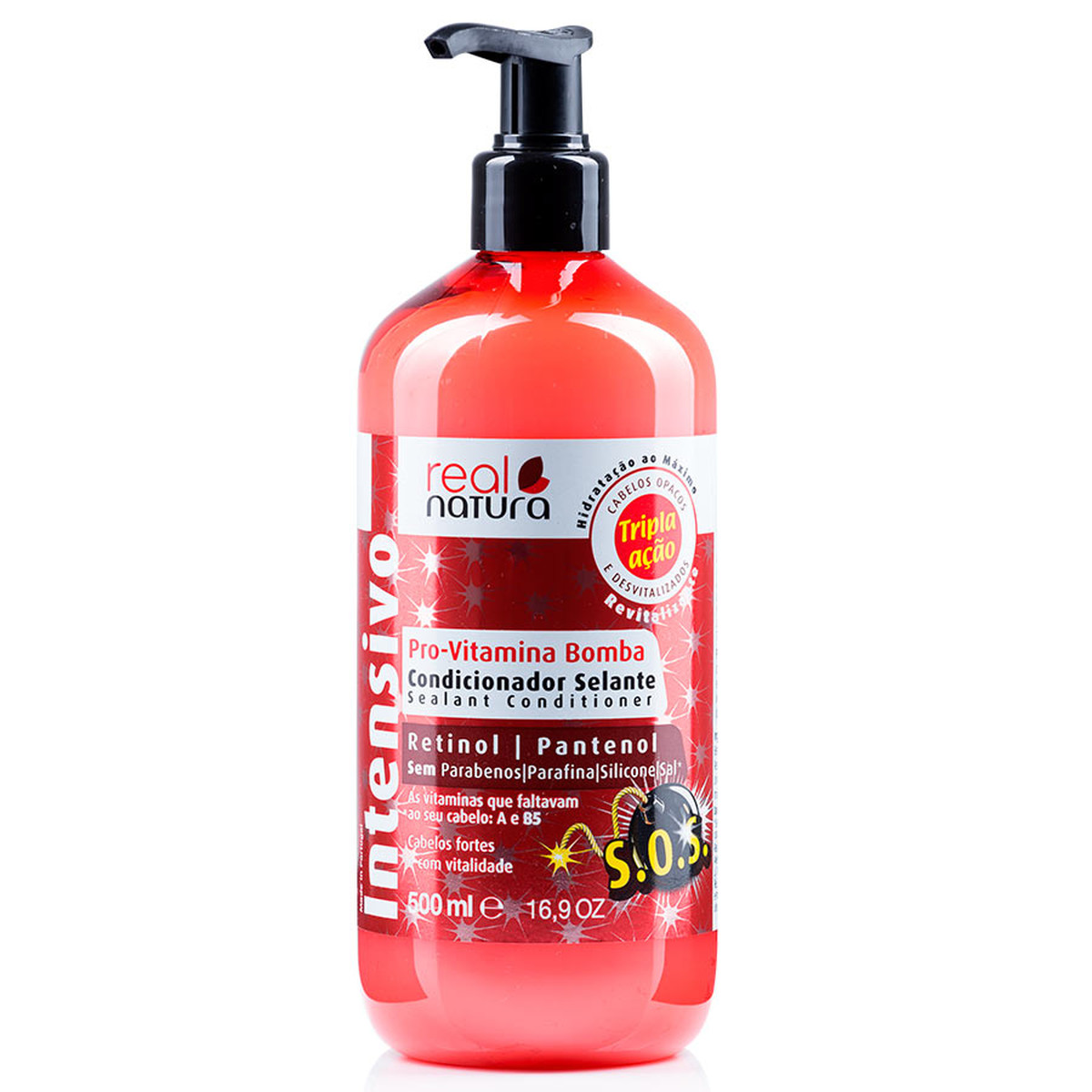 Real Natura Pro-Vitamina Bomba Condicionador 500ml - Farmácia Garcia