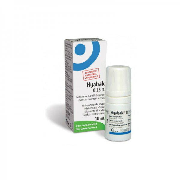 Hyabak Hipotonico Sol Lentes/Olhos 10ml - Farmácia Garcia