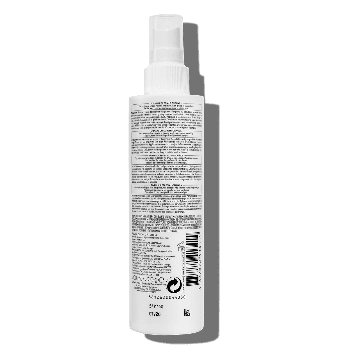 Anthelios Dermo-Pediatrics Spray Invisível Fp50+ 200ml - Farmácia Garcia