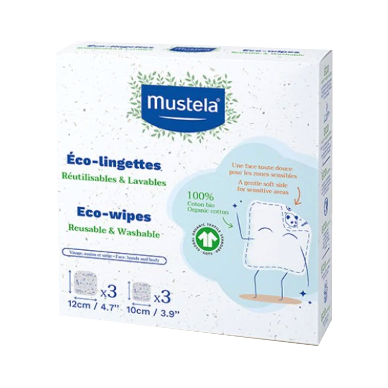 Mustela Bebé Toalhitas Eco Reutilizáveis Refill x6 - Farmácia Garcia